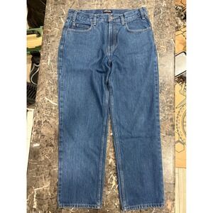 Kirkland Signature Mens Jeans 34x30 Blue Denim Straight Leg Medium Wash Classic